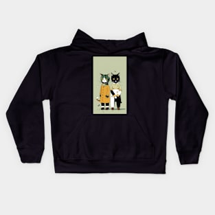 Purrfectly Human: Cats in Disguise Kids Hoodie